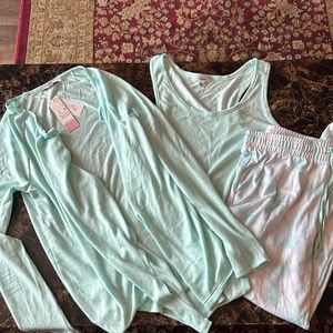 NEW Roudelain 3 piece pajama set size M